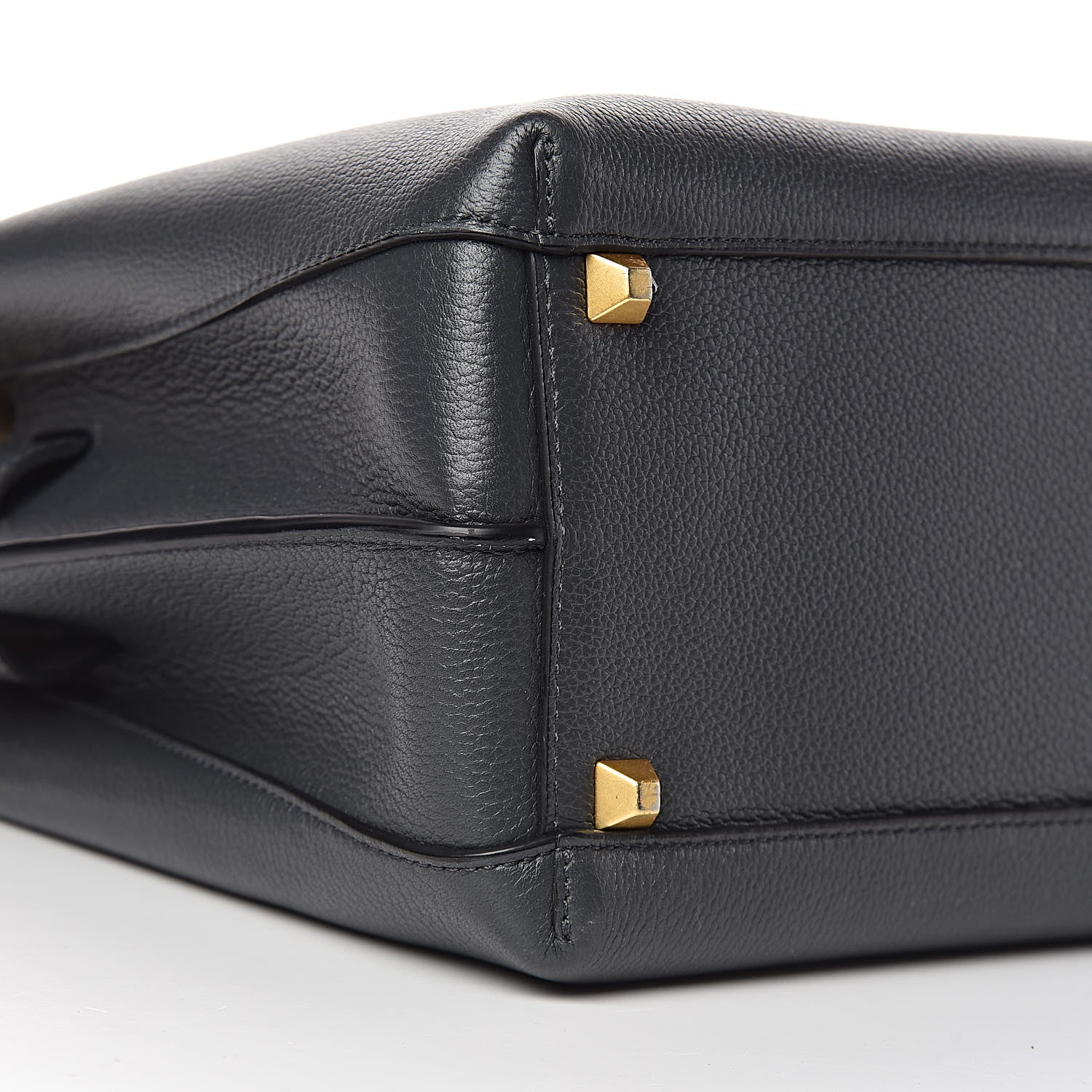 MCM Grained Calfskin Medium Milla Tote Phantom Grey 6 of 17