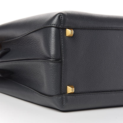 MCM Grained Calfskin Medium Milla Tote Phantom Grey 6 of 17