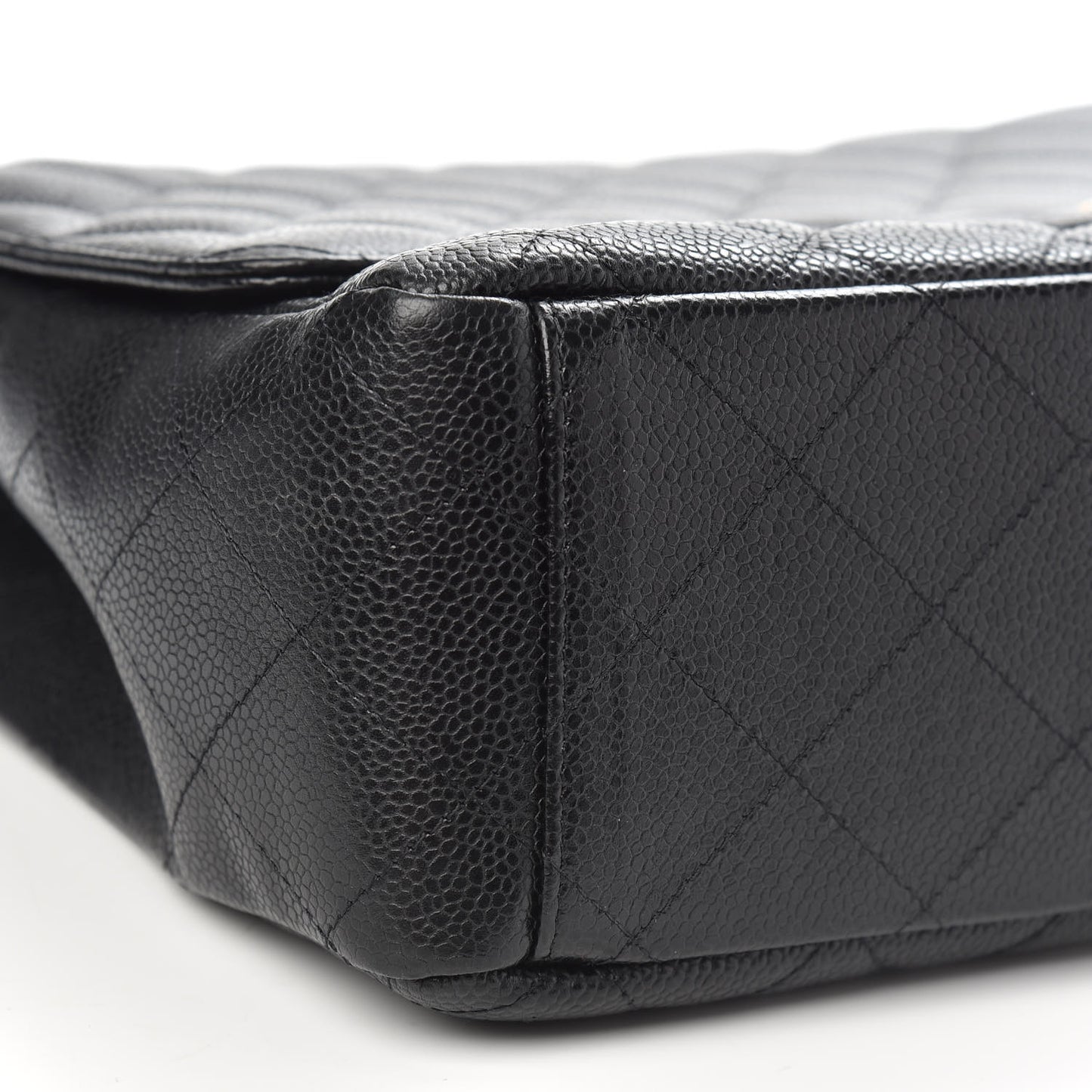 Caviar Quilted Maxi Single Flap Black