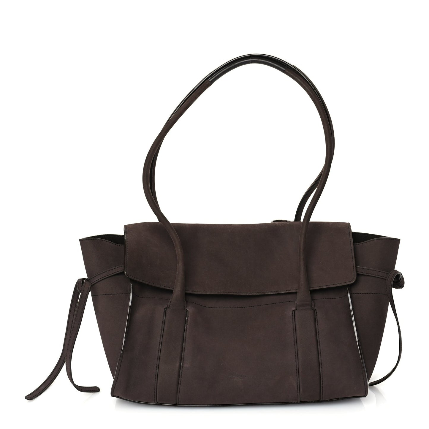 Nubuck Small Soft Bayswater Satchel Ebony