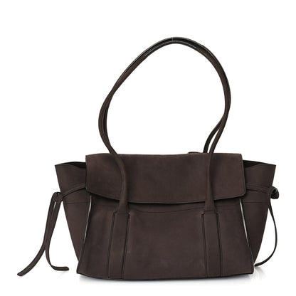 Burberry Nubuck Small Soft Bayswater Satchel Ebony 1 of 8