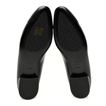 Chanel Lambskin Cap Toe CC Uniform Ballerina Flats 38.5 Black 4 of 6