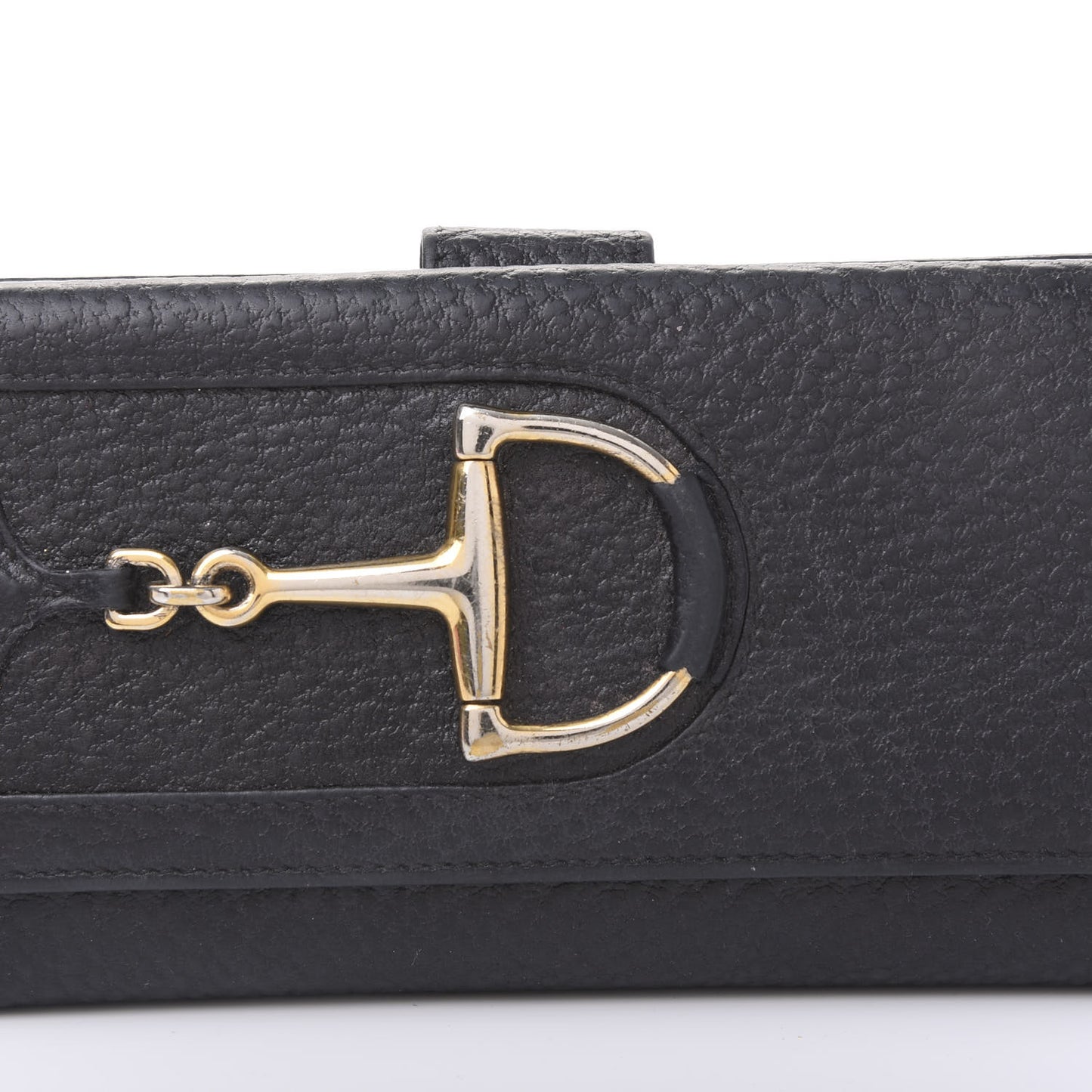 Grained Calfskin Hasler Continental Wallet Black