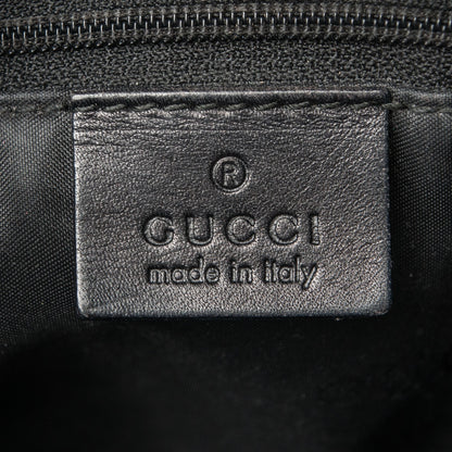 Gucci Monogram Bamboo Top Handle Bag Black 6 of 7