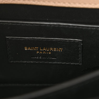 Saint Laurent Grain de Poudre Mini Classic Monogram Cassandra Top Handle Beige 6 of 13