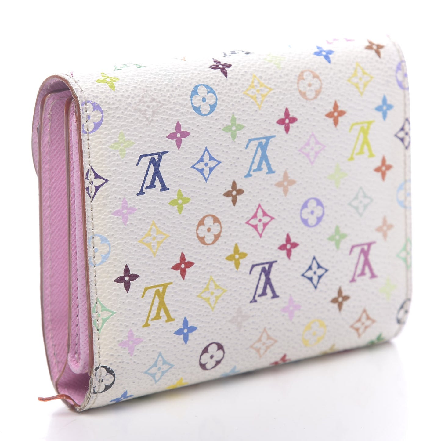 Monogram Multicolor Joey Wallet White Litchi