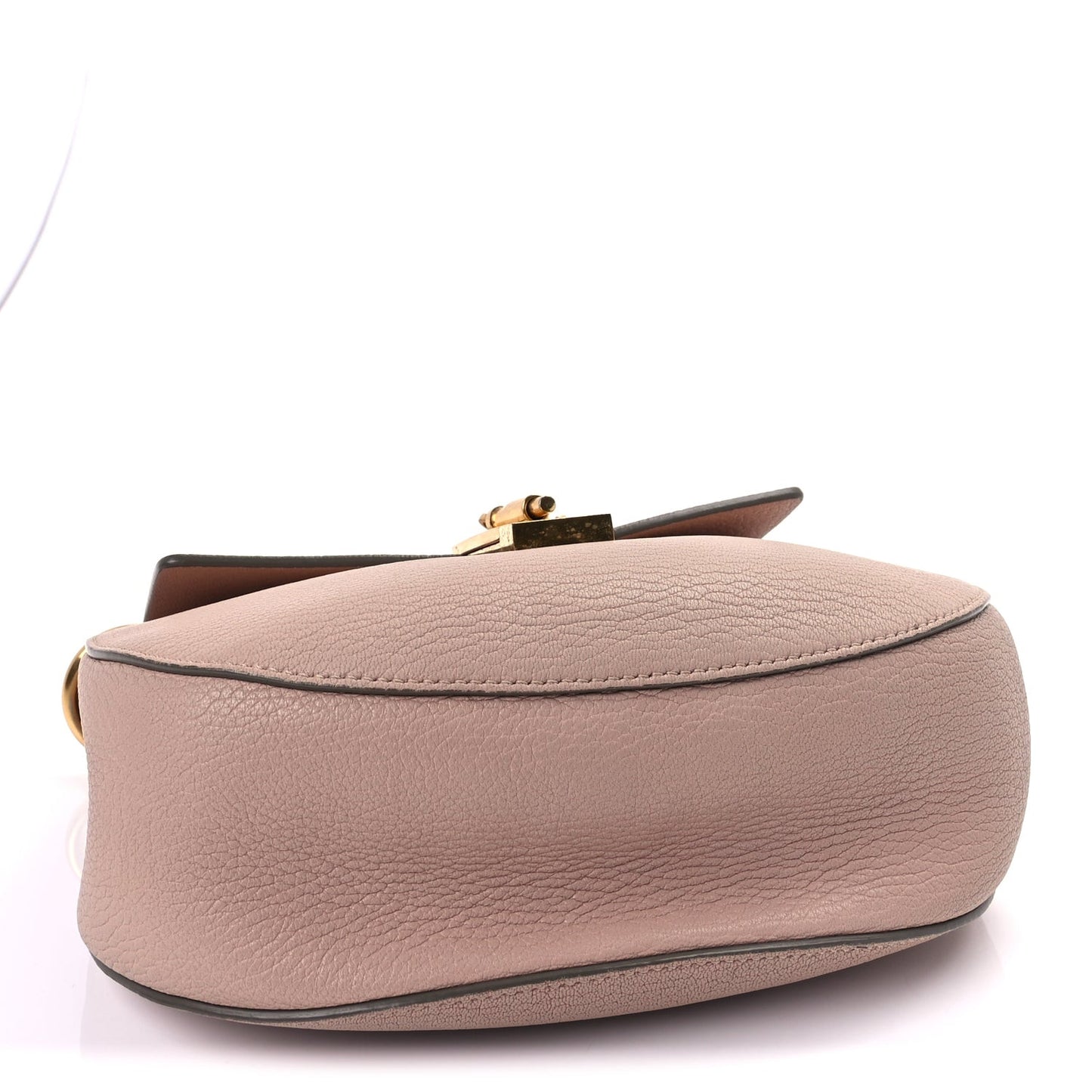 Grained Lambskin Medium Drew Shoulder Bag Cement Pink
