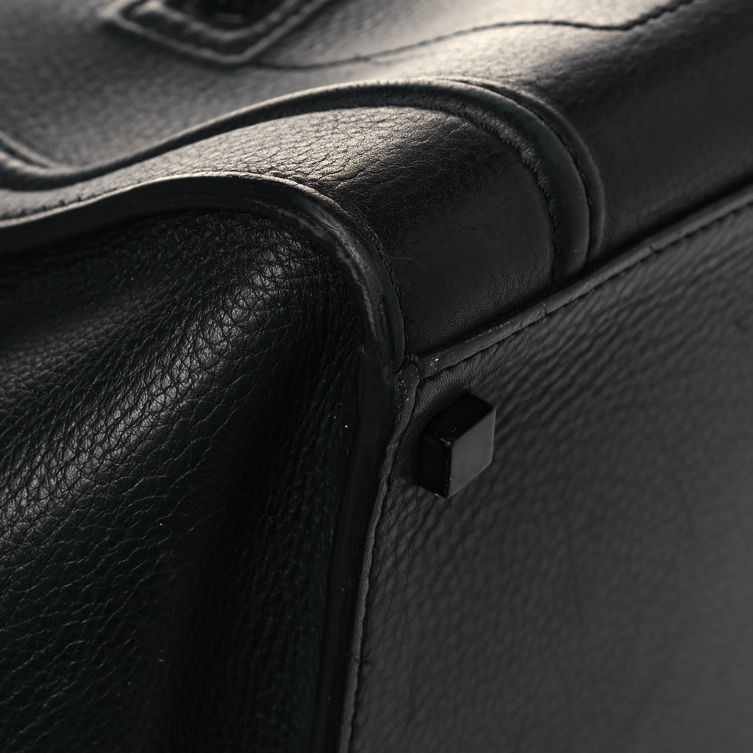 Celine Supple Calfskin Medium Phantom Luggage Black 8 of 12