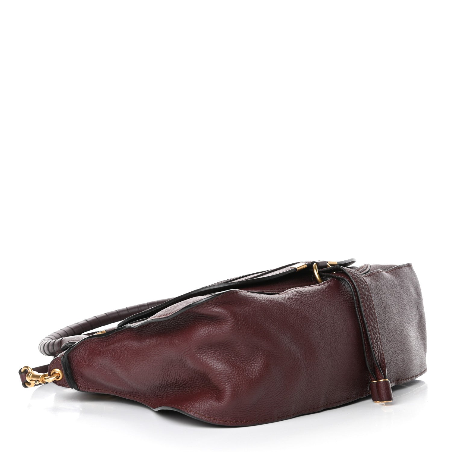 Chloe Calfskin Medium Marcie Satchel Burnt Brown 4 of 5