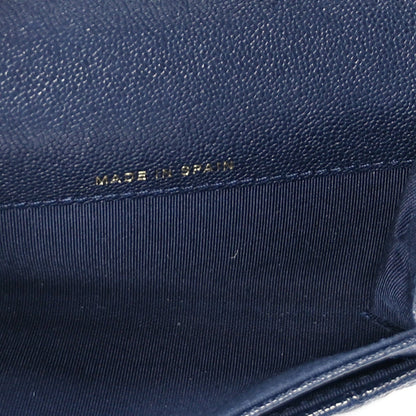 Chanel Caviar Quilted Boy Flap Card Holder Navy 6 of 7