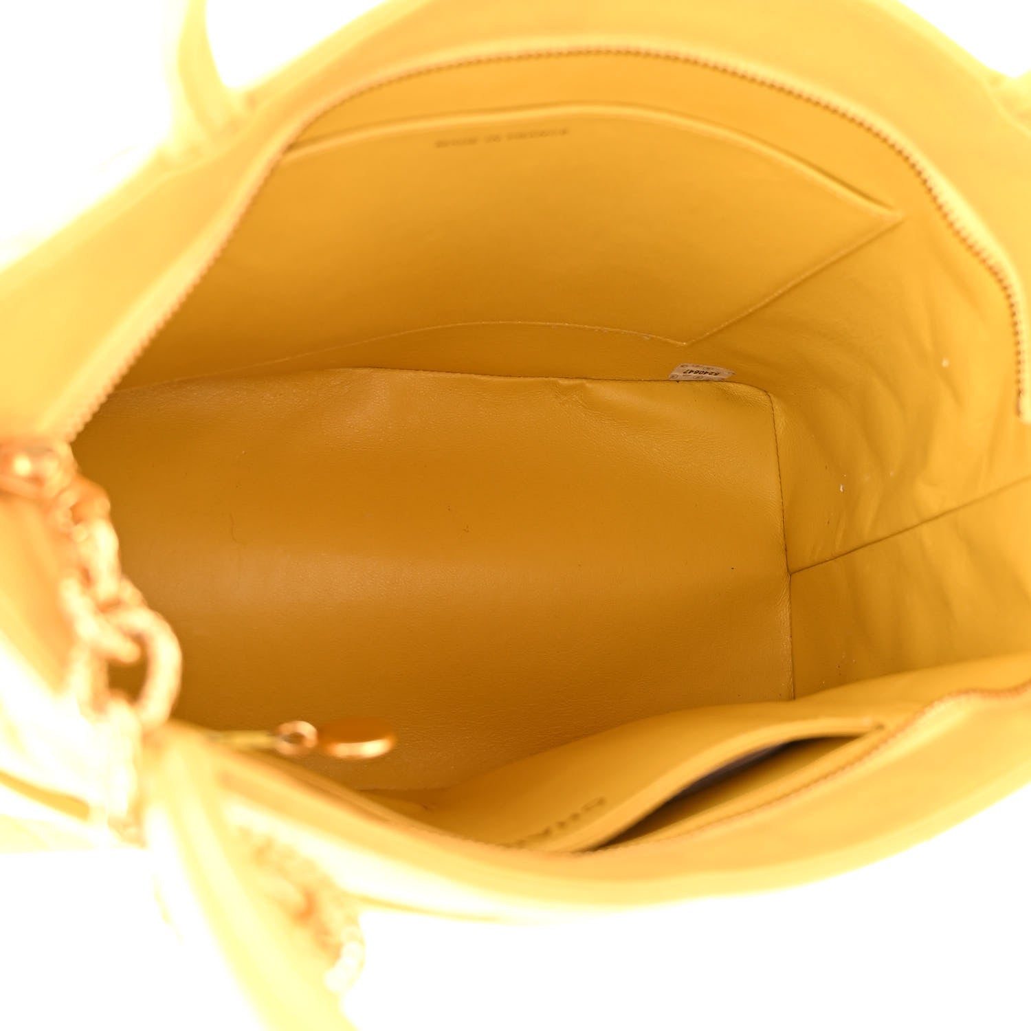 Chanel Caviar Quilted Medallion Tote Yellow 5 of 12