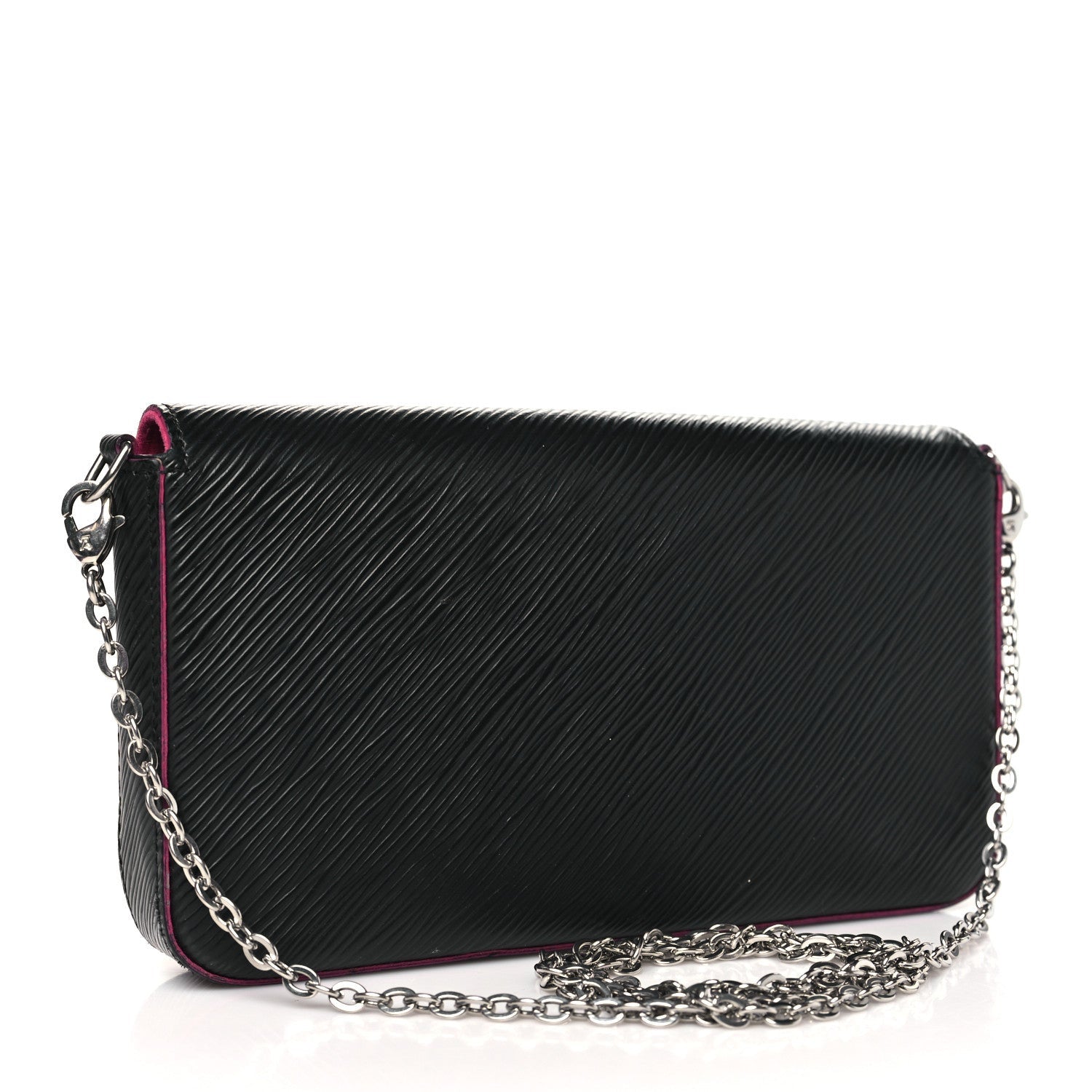 Louis Vuitton Epi Pochette Felicie Black Hot Pink 4 of 7