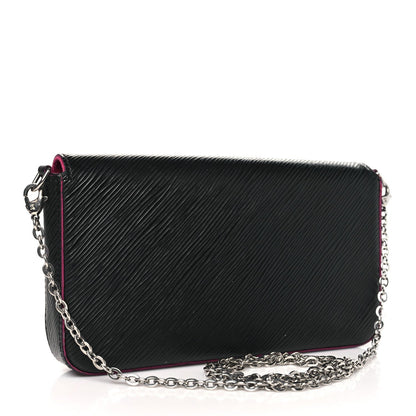 Louis Vuitton Epi Pochette Felicie Black Hot Pink 4 of 7