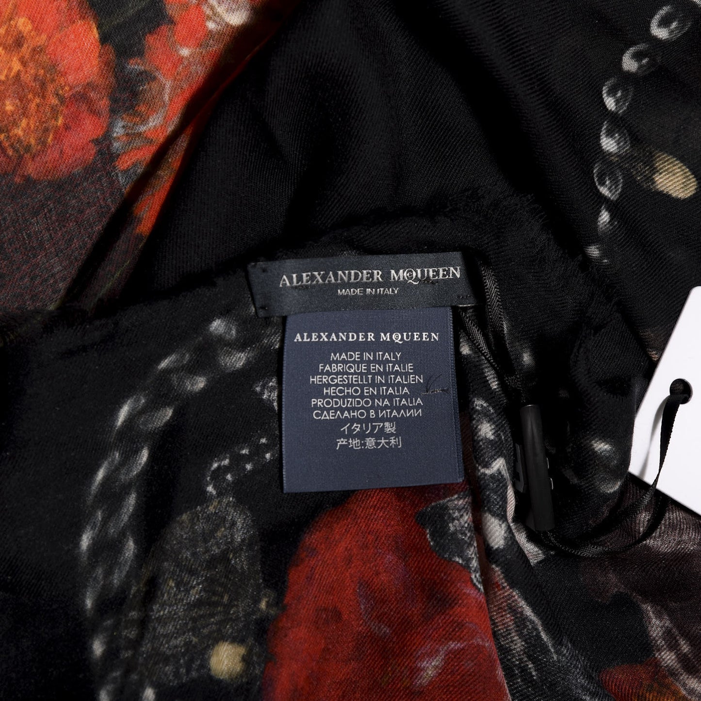 Silk Treasure Neptune Scarf Black Multicolor