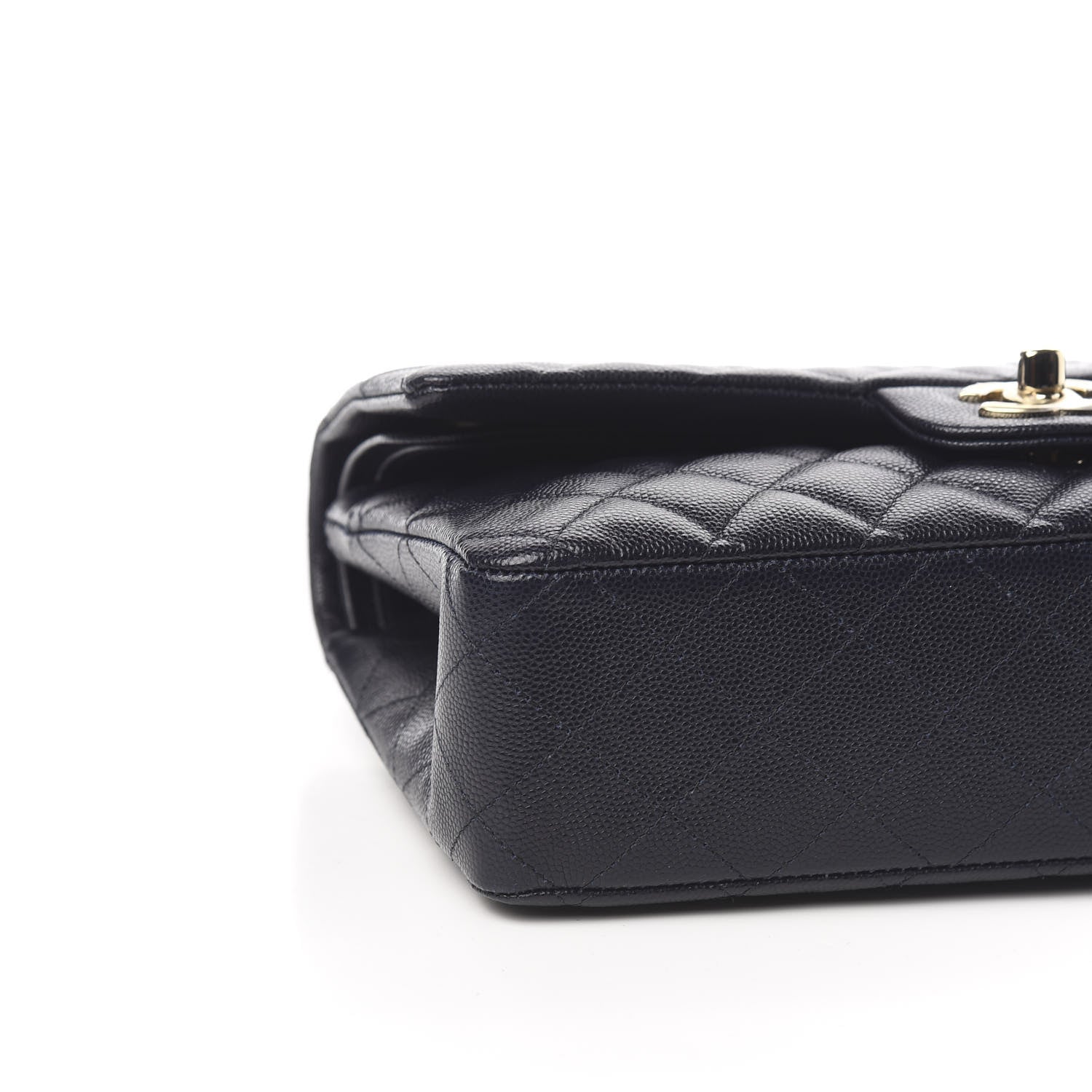 Chanel Caviar Quilted Medium Double Flap Navy 8 of 10