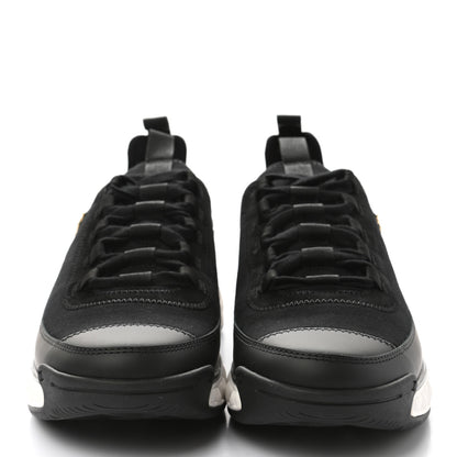Chanel Velvet Calfskin Mixed Fibers CC Sneakers 40 Black 2 of 9