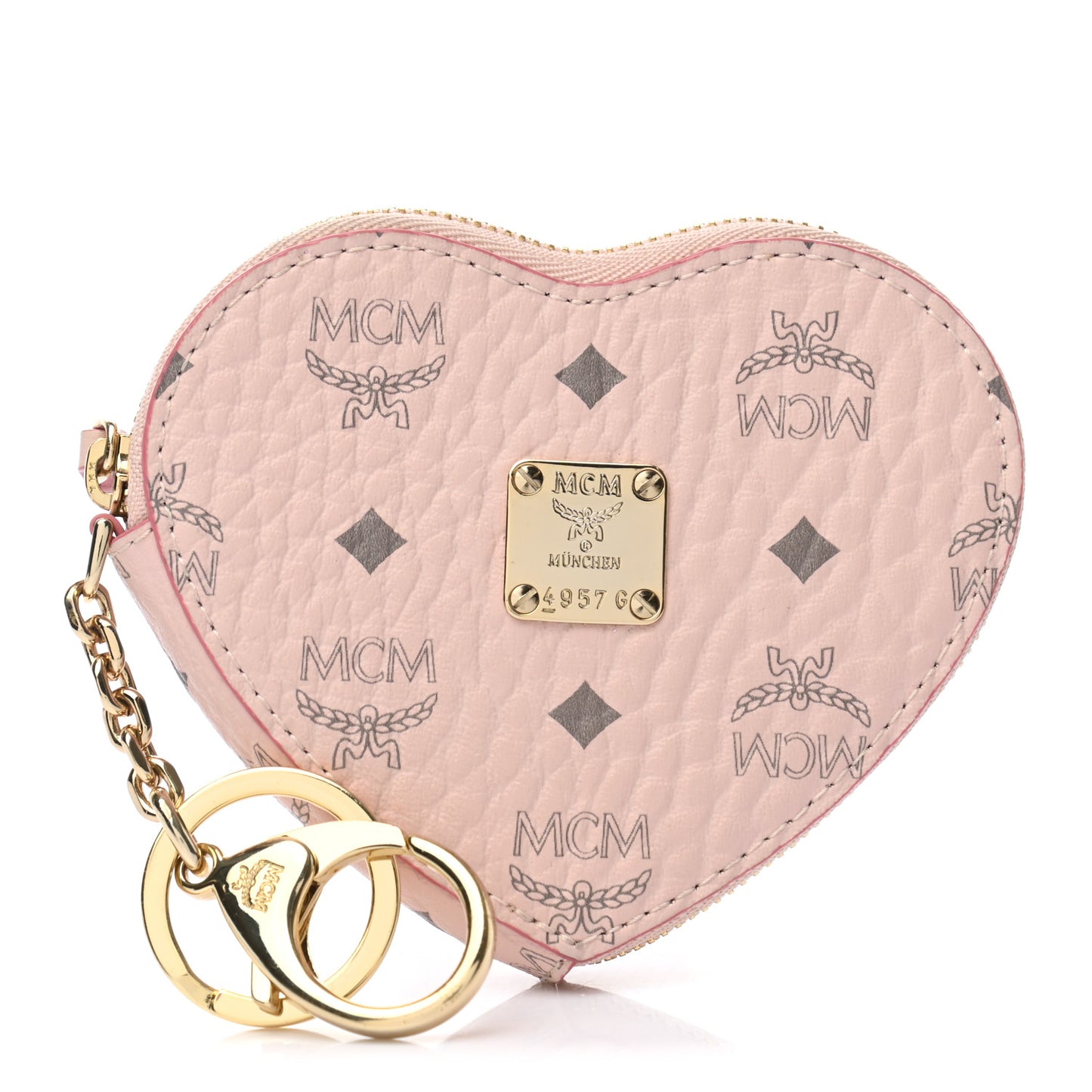 Visetos Heart Key Pouch Pink