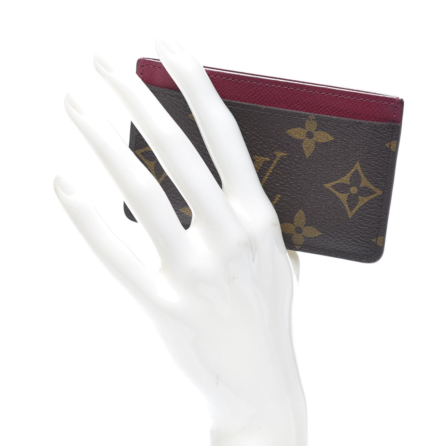 Monogram Card Holder Fuchsia