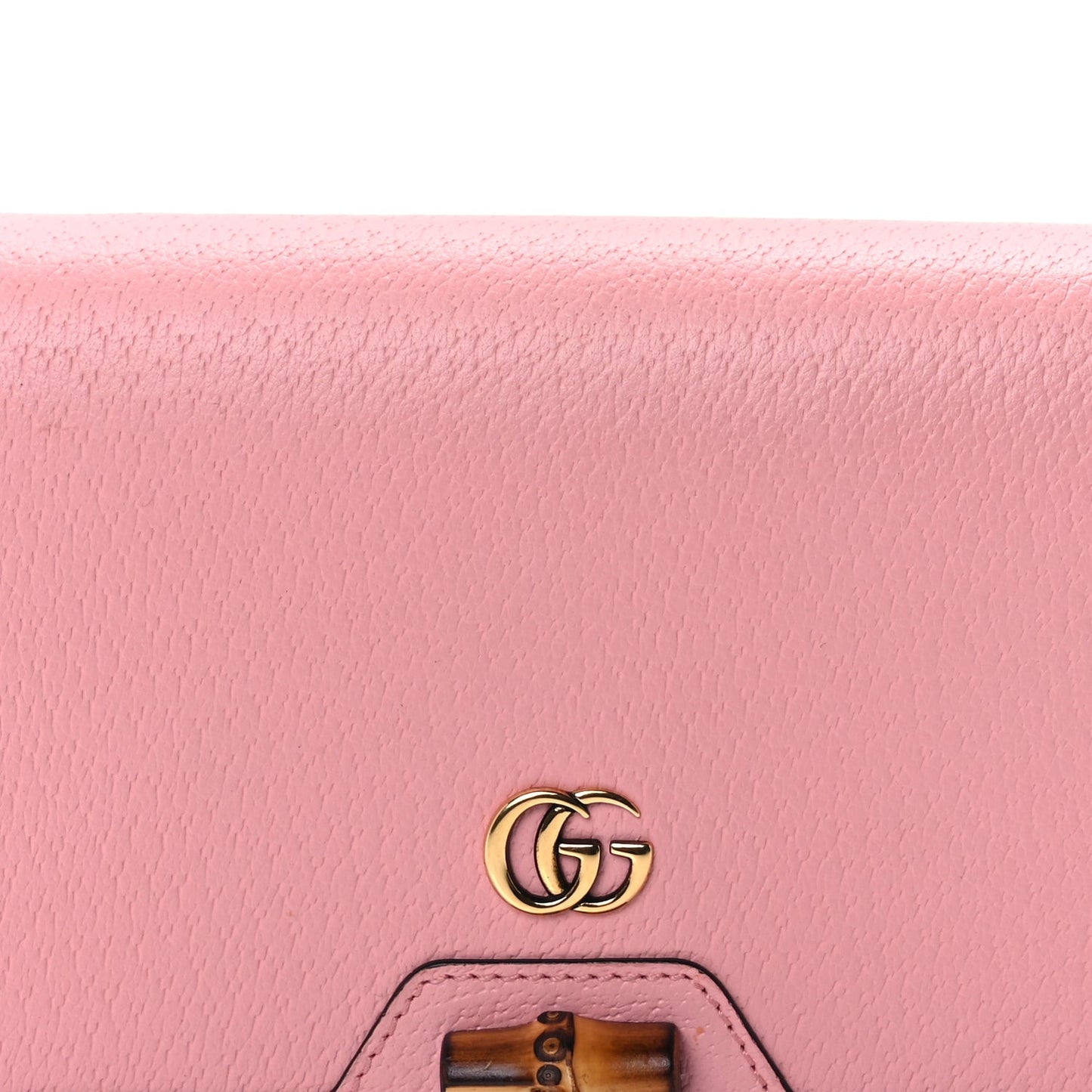 Textured Dollar Calfskin Mini Diana Chain Bag Wild Rose