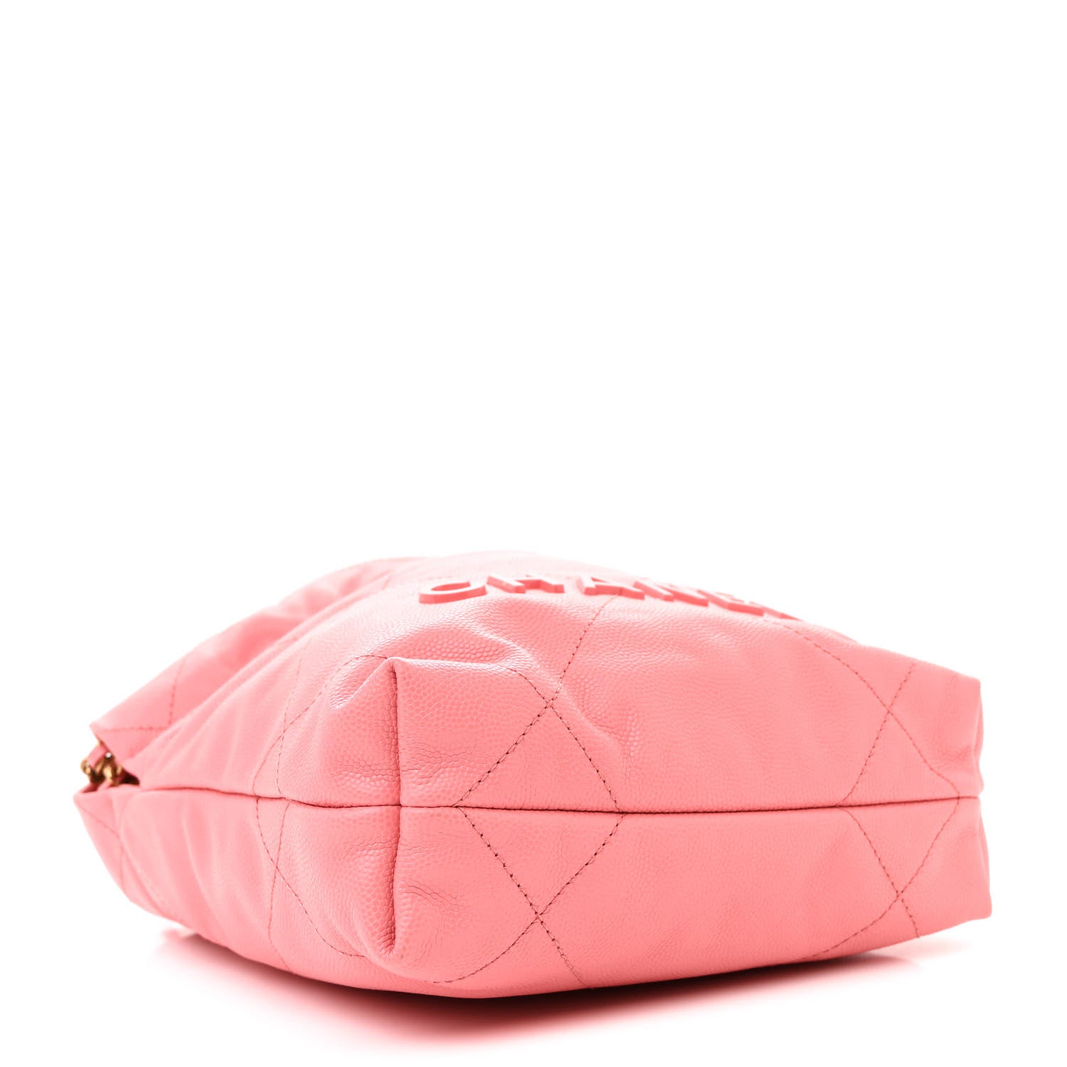 Chanel Shiny Caviar Quilted Mini Chanel 22 Coral 4 of 10