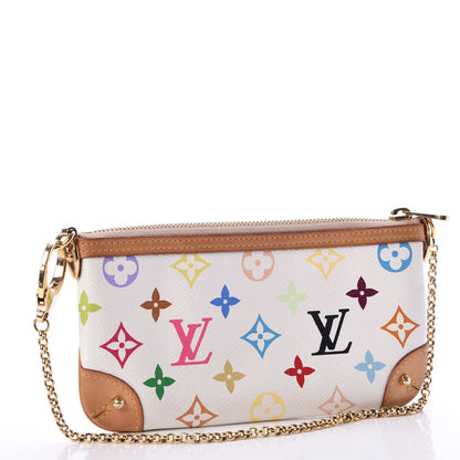 Louis Vuitton Monogram Multicolor Pochette Milla MM White 3 of 9