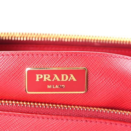 Prada Saffiano Lux Extra Large Galleria Double Zip Tote  Fuoco 5 of 8