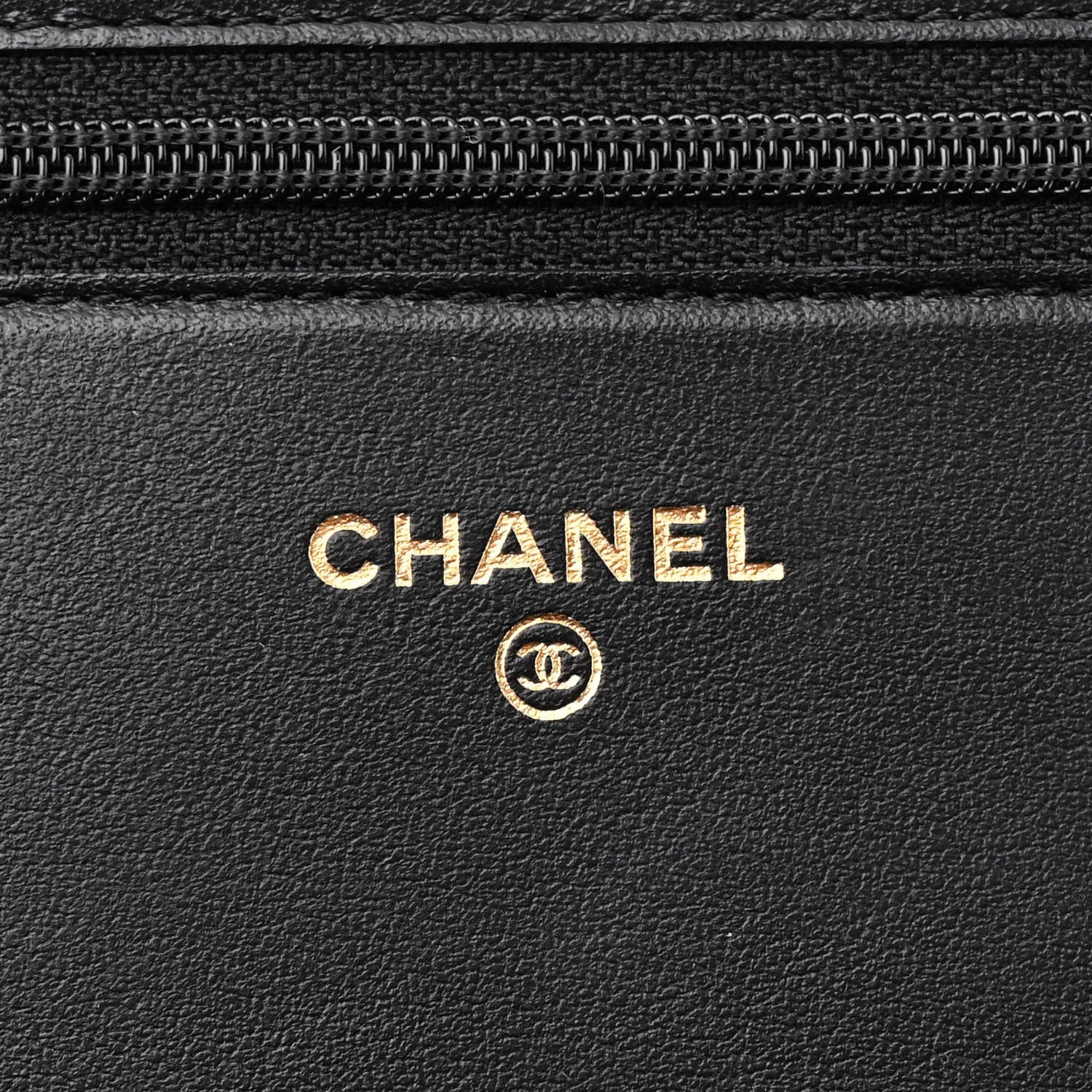 Chanel Caviar Chevron Quilted Boy Wallet On Chain WOC Black 6 of 7
