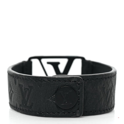 Louis Vuitton Calfskin Monogram Shadow Hockenheim Bracelet 2 of 5