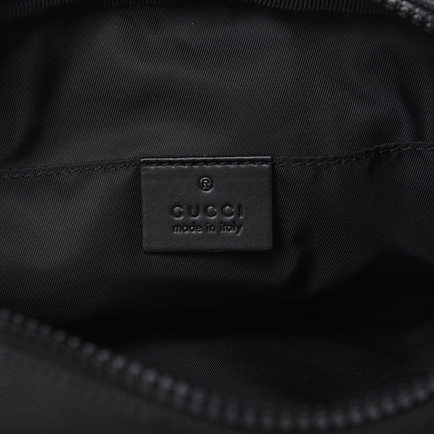 Canvas Web Tiger Embroidered Messenger Bag Black