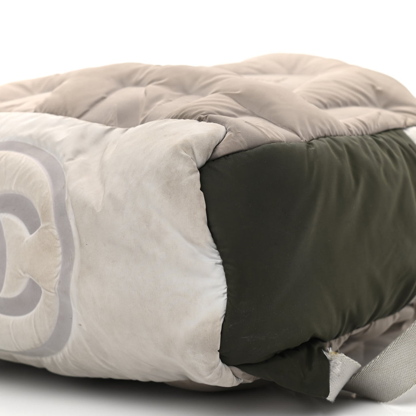 Nylon Embossed Small Doudoune Backpack Black Grey White