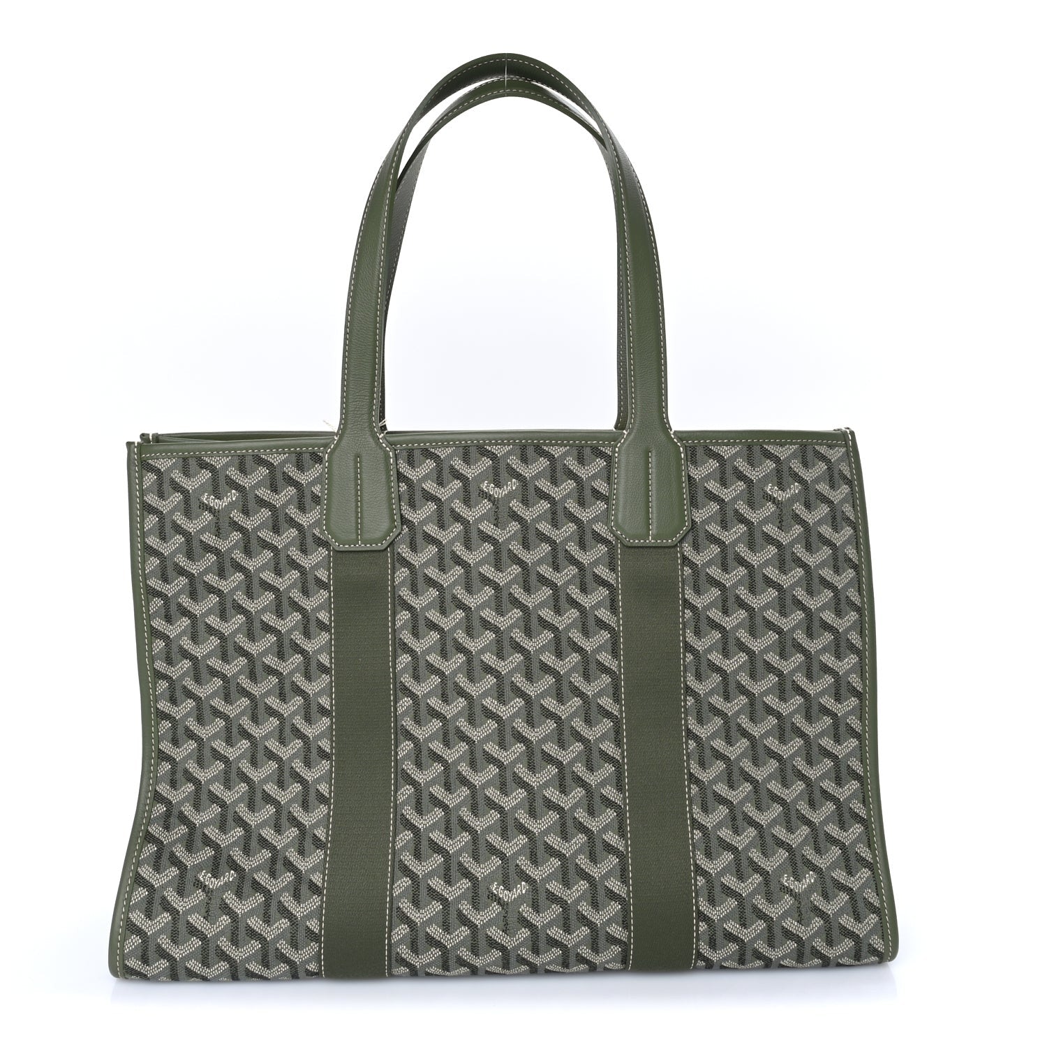 Goyard Jacquard Villette MM Tote  Khaki 1 of 7