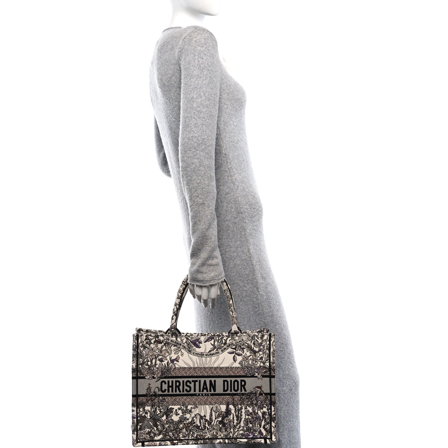 Christian Dior Canvas Embroidered Medium 4 Saisons Hiver Soleil Book Tote Multicolor 2 of 11