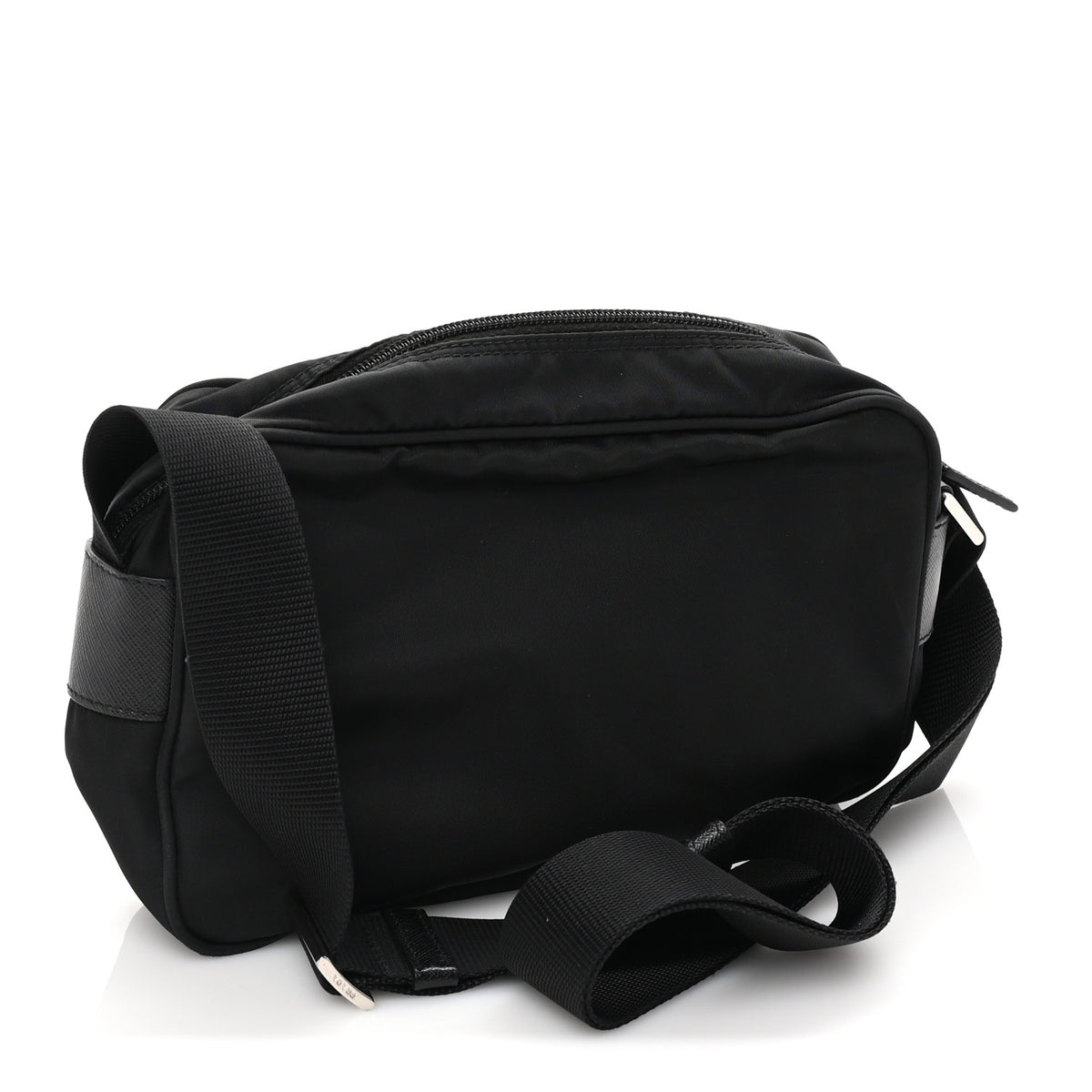 Prada Tessuto Nylon Triangle Shoulder Bag Black 2 of 8