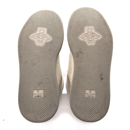 Gucci GUCCI Lame Canvas Nubuck GG Monogram Mens Screener 50mm Sneakers 8 Grey White 6 of 8