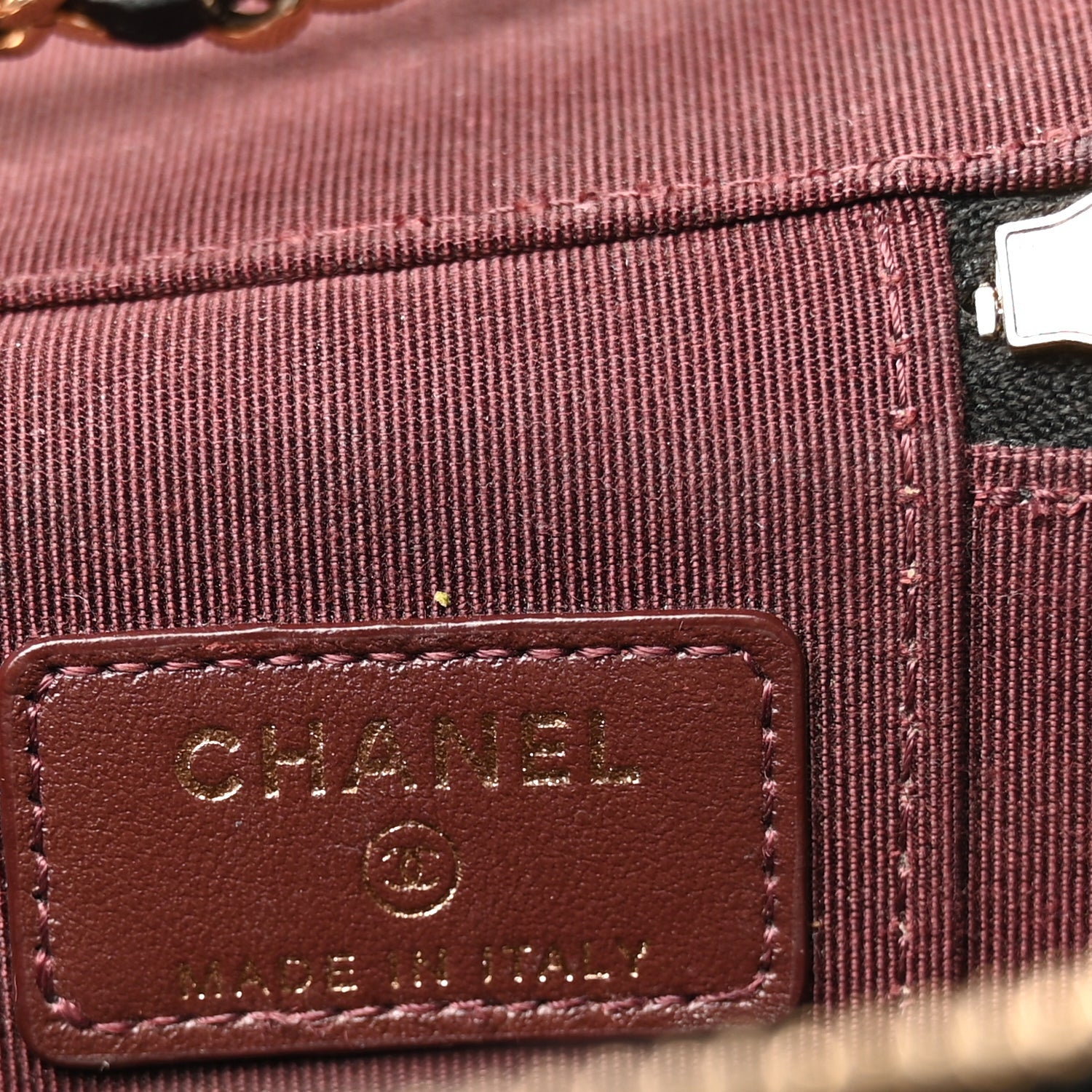 Chanel Caviar Quilted Mini Vanity Case With Chain  Black 5 of 8