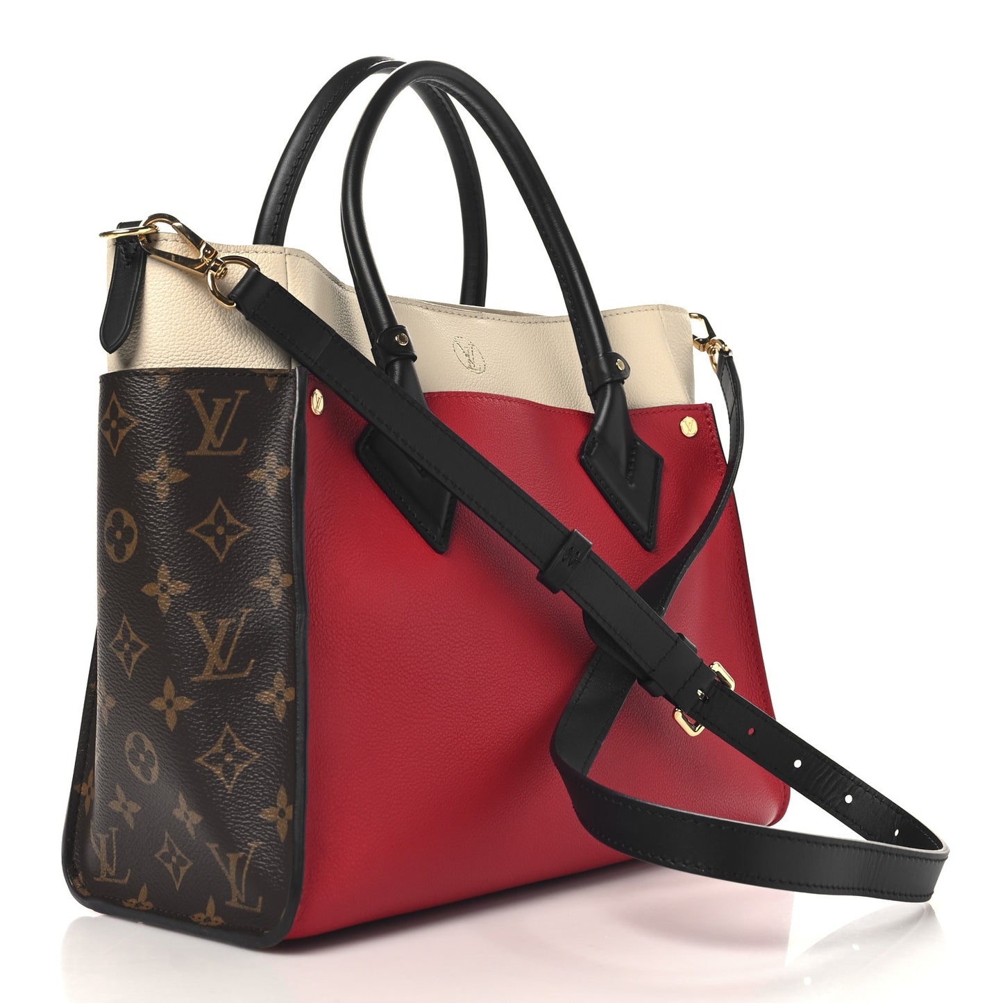 Calfskin Monogram On My Side Pirate Red