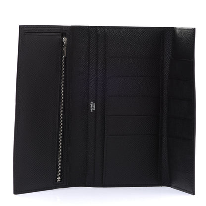 Hermes Epsom Tri-Fold Bearn Wallet Black 5 of 8