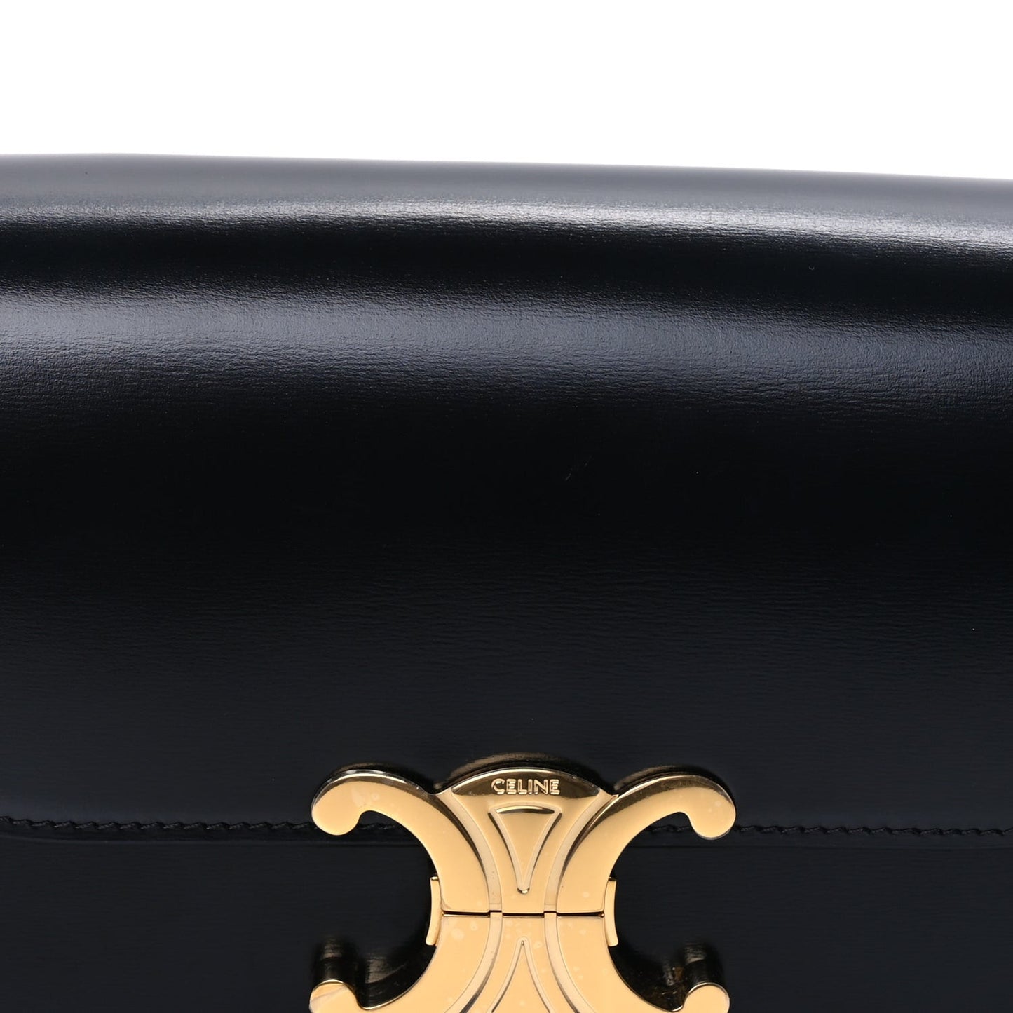 Shiny Calfskin Teen Triomphe  Black