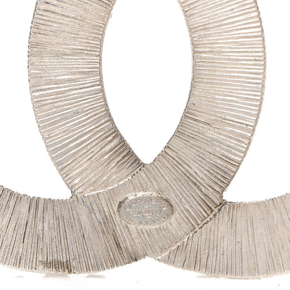 Chanel Baguette Crystal CC Brooch Silver 4 of 5