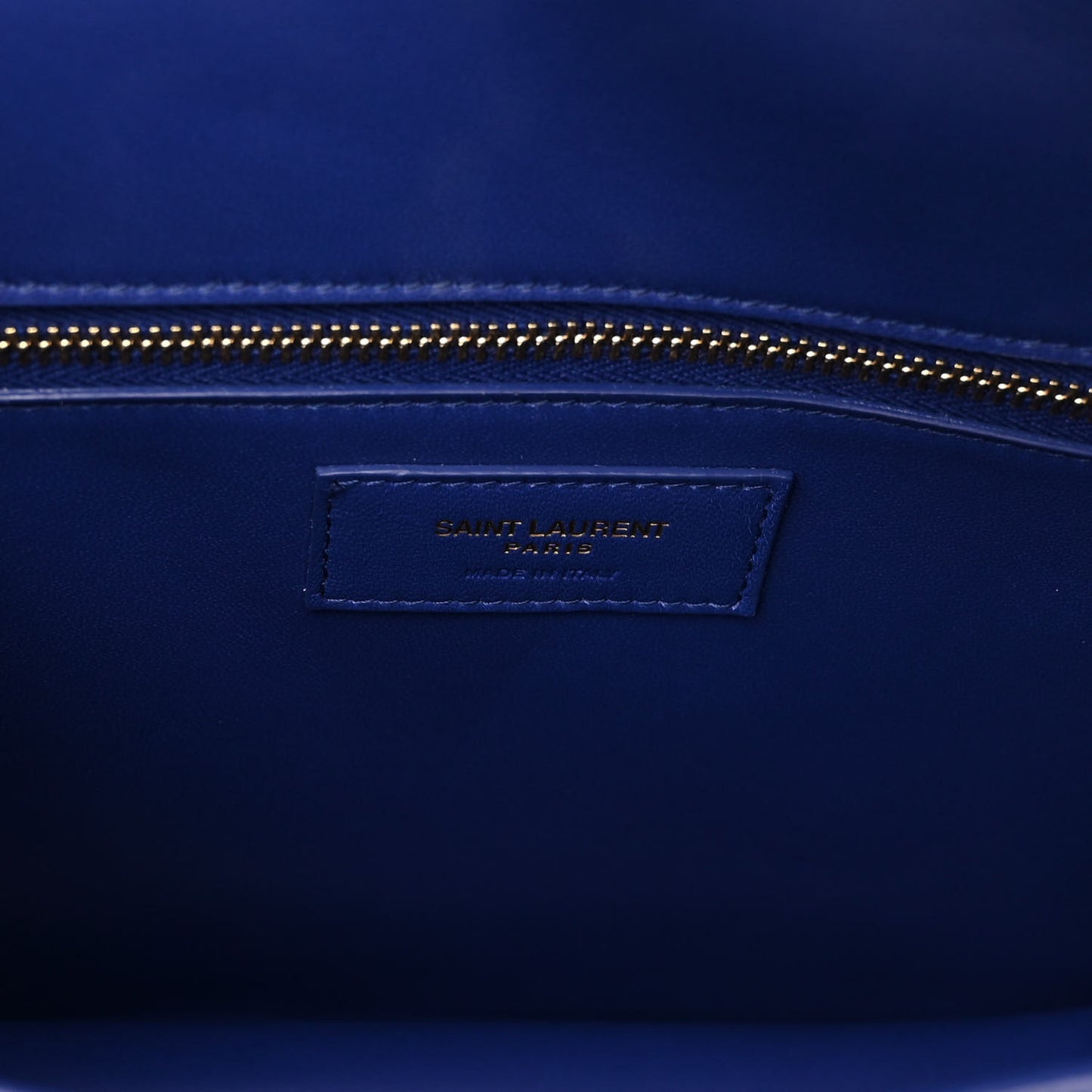 Box Calfskin Le Carre Satchel Blue