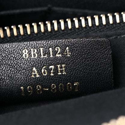 Fendi Vitello Dolce Monster Eyes Embossed Medium By The Way Boston Bag Black 6 of 11