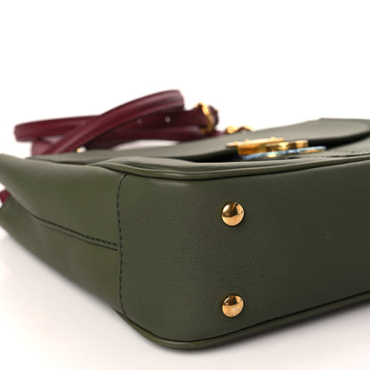 Burberry Trench Calfskin Medium DK88 Top Handle Bag Moss Green 7 of 8