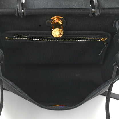 Hermes Toile Herbag Zip PM 31 Black 6 of 13