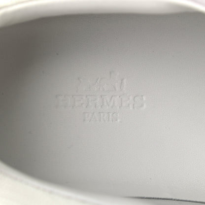 Hermes Technical Canvas Suede Bouncing Sneakers 37 White Multicolor 7 of 8