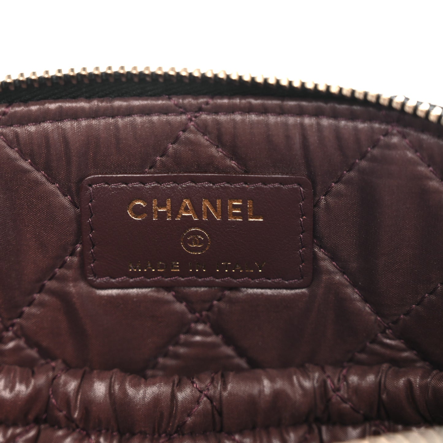 Caviar Quilted Cosmetic Case Black