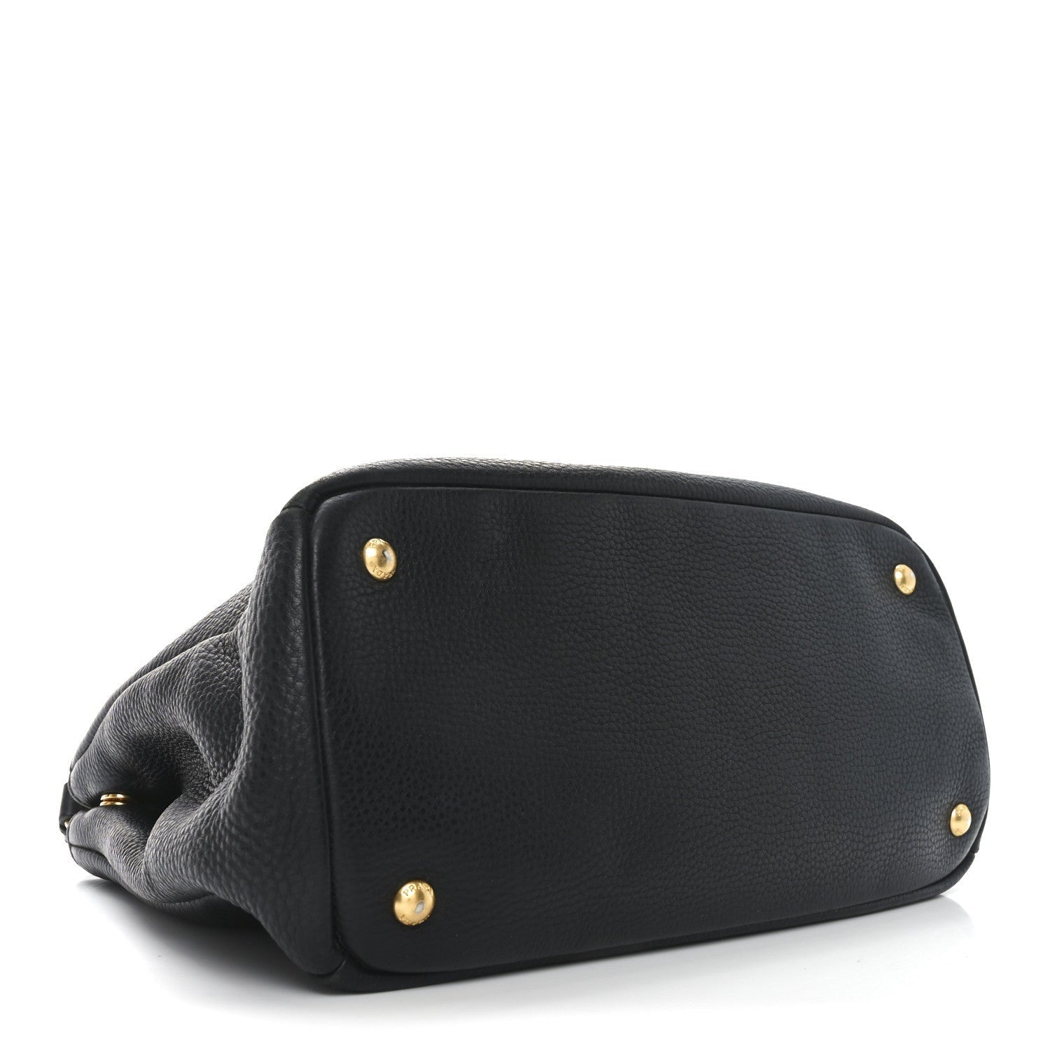Prada Vitello Daino Tote Black 4 of 7