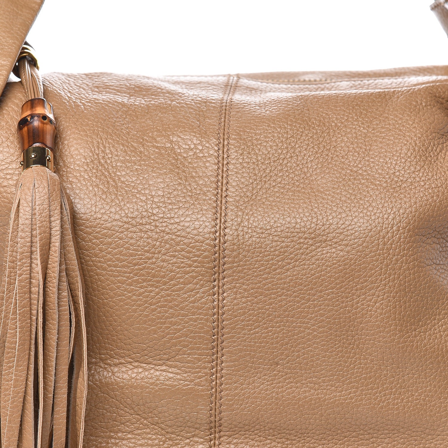 Gucci Pebbled Calfskin Medium Jungle Hobo Beige 11 of 11