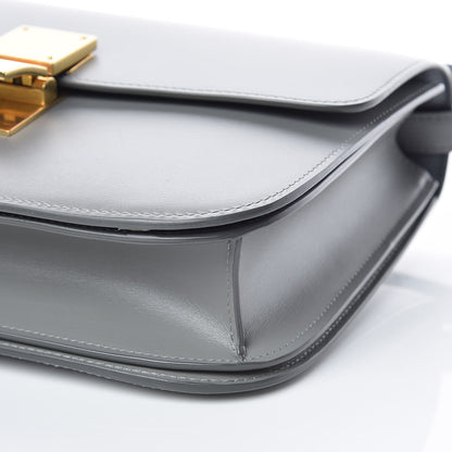 Celine Box Calfskin Medium Classic Box Flap Bag Zinc 11 of 12