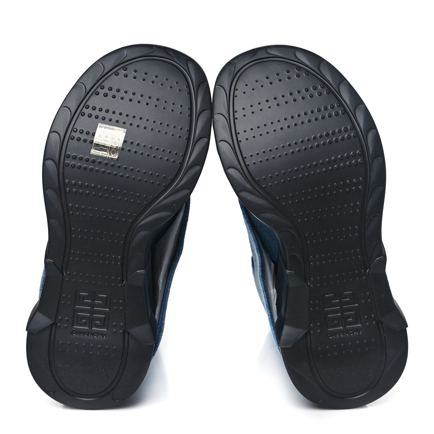 Givenchy Washed Denim Shark Lock Biker Ankle Boots 40 Blue 5 of 8