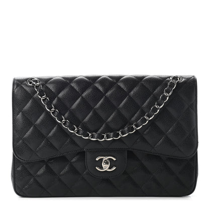 Chanel Caviar Quilted Jumbo Double Flap Black 1 of 9